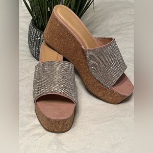 Just Fab Women’s Size 7 Delia Wedge Sandals